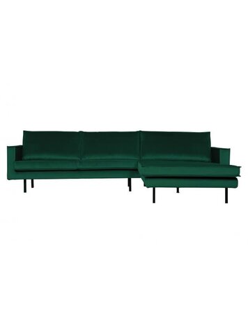 WOOOD Woood | Bank Rodeo chaise longue rechts | Velvet green forest