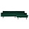 Be Pure Home Be Pure Home | Bank Rodeo chaise longue rechts | Velvet green forest