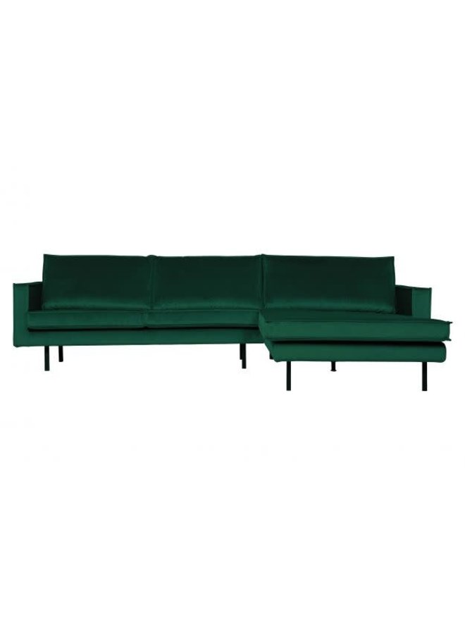 Be Pure Home | Bank Rodeo chaise longue rechts | Velvet green forest