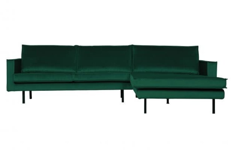 WOOOD Woood | Bank Rodeo chaise longue rechts | Velvet green forest