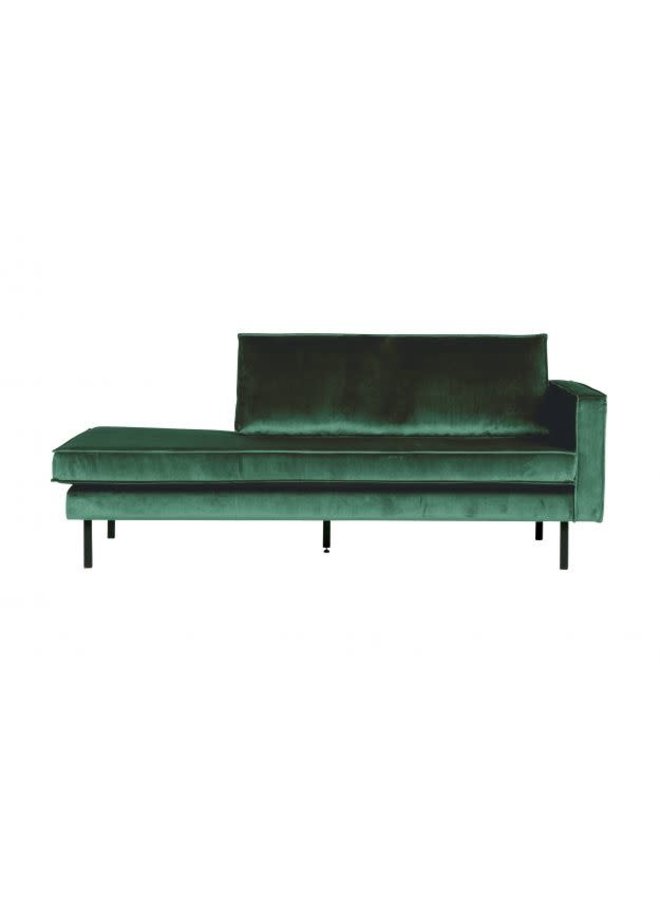 Be Pure Home | Daybed Rodeo rechts | Velvet green forest