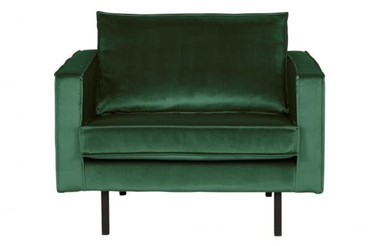 WOOOD Woood | Fauteuil Rodeo | Velvet green forest