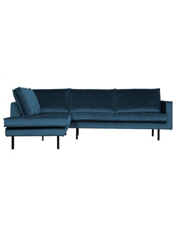 WOOOD Woood | Hoekbank Rodeo links | Velvet blue