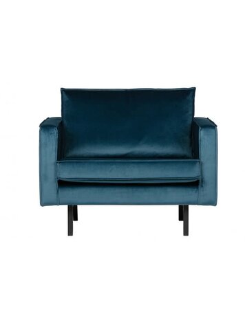 WOOOD Woood | Fauteuil Rodeo | Velvet blue