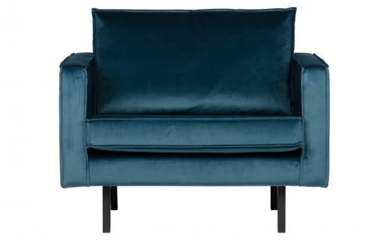 WOOOD Woood | Fauteuil Rodeo | Velvet blue