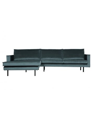 WOOOD Woood | Bank Rodeo chaise longue links | Velvet teal