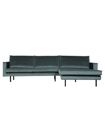 WOOOD Woood | Bank Rodeo chaise longue rechts | Velvet teal