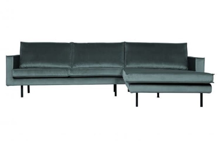 WOOOD Woood | Bank Rodeo chaise longue rechts | Velvet teal