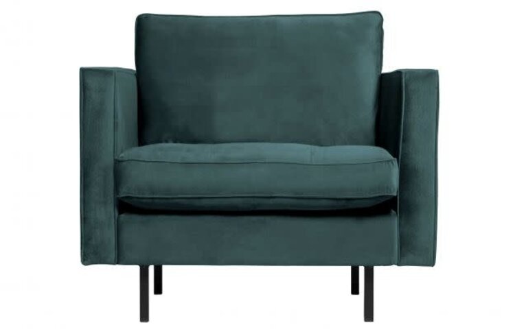 WOOOD Woood | Fauteuil Rodeo classic | Velvet teal