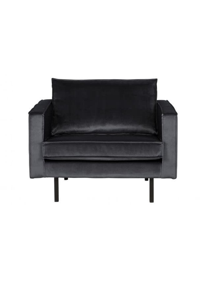 Be Pure Home | Fauteuil Rodeo | Velvet donkergrijs