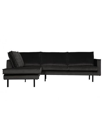 WOOOD Woood | Hoekbank Rodeo links | Velvet antraciet