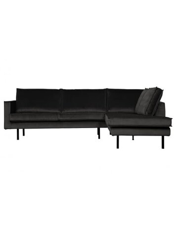 WOOOD Woood | Hoekbank Rodeo rechts | Velvet antraciet
