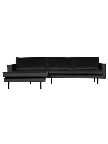 WOOOD Woood | Bank Rodeo chaise longue links | Velvet antraciet