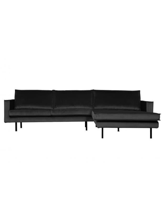 Be Pure Home | Bank Rodeo chaise longue rechts | Velvet antraciet