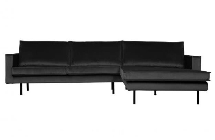 WOOOD Woood | Bank Rodeo chaise longue rechts | Velvet antraciet
