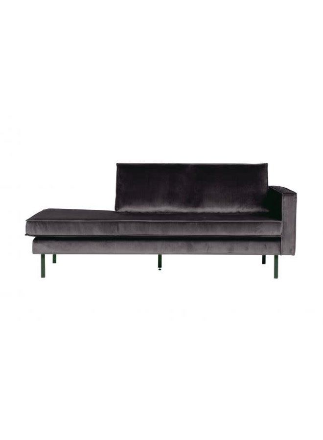 Be Pure Home | Daybed Rodeo rechts | Velvet antraciet