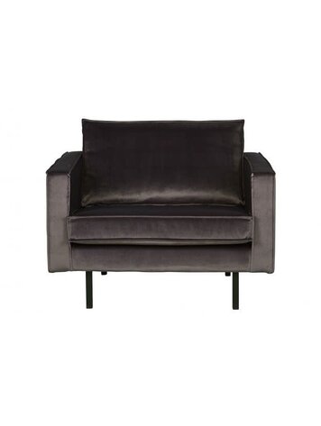 WOOOD Woood | Fauteuil Rodeo | Velvet antraciet