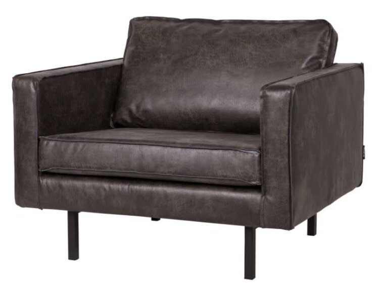 WOOOD Woood | Fauteuil Rodeo | Ecoleer zwart