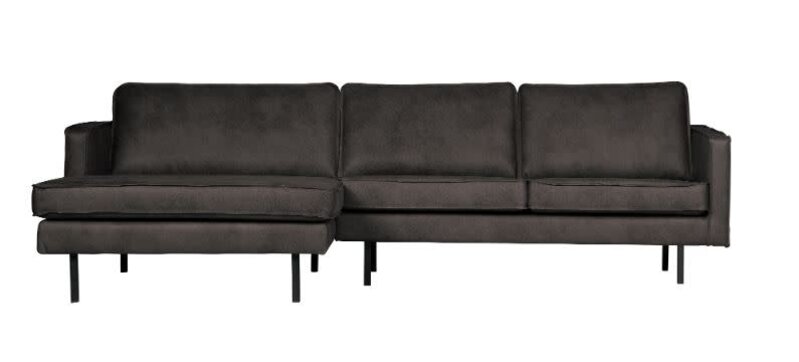 Be Pure Home Be Pure Home | Bank Rodeo chaise longue links | Ecoleer zwart