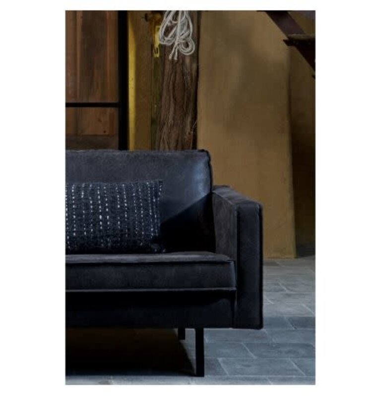 WOOOD Woood | Bank Rodeo chaise longue links | Ecoleer zwart