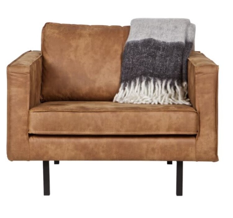 WOOOD Woood | Fauteuil Rodeo | Ecoleer cognac