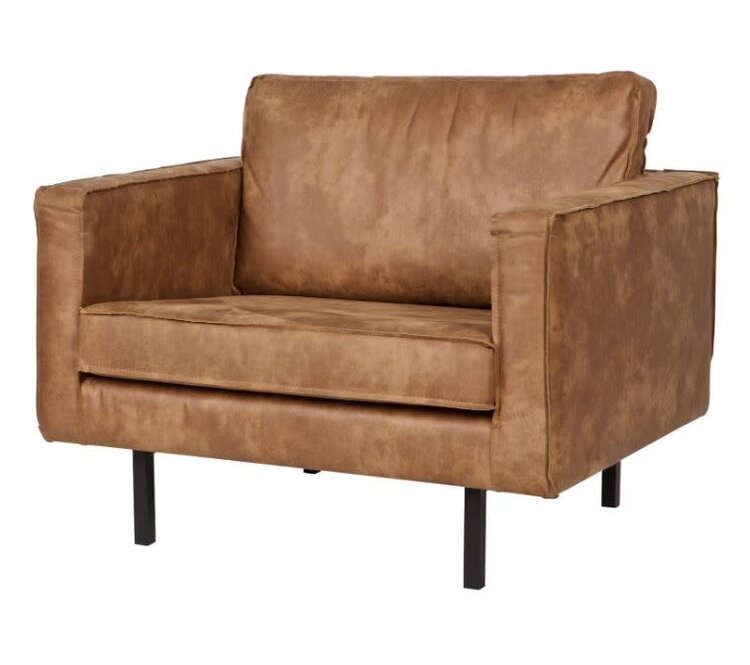 WOOOD Woood | Fauteuil Rodeo | Ecoleer cognac