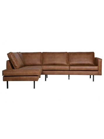 WOOOD Woood | Hoekbank Rodeo links | Ecoleer cognac