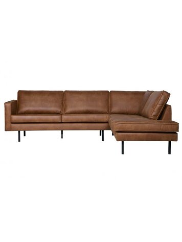 WOOOD Woood | Hoekbank Rodeo rechts | Ecoleer cognac