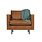 Be Pure Home Be Pure Home | Fauteuil Rodeo classic | Ecoleer cognac