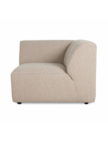 HK Living HK Living | Bank Jax element rechter hoek | Boucle taupe