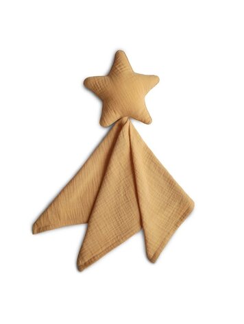 Mushie Mushie | Knuffeldeken ster/zacht geel