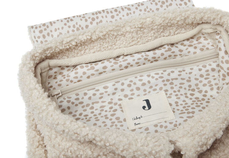 Jollein Jollein | Rugtasje boucle naturel