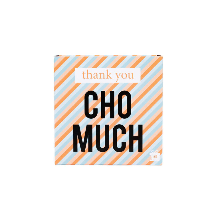 Eat your present Eat your present | Thank you cho much chocola in cadeaudoosje