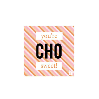 Eat your present Eat your present | You're chow sweet chocola in cadeaudoosje