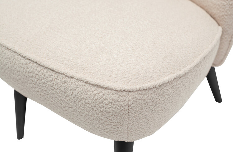WOOOD. Woood | Fauteuil Sara bouclé creme