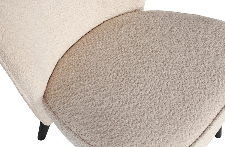 WOOOD. Woood | Fauteuil Sara bouclé creme