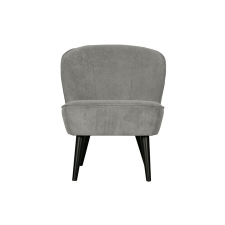 Woood Woood | Fauteuil Sara rib vergrijsd groen