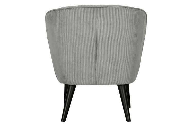 WOOOD. Woood | Fauteuil Sara rib vergrijsd groen