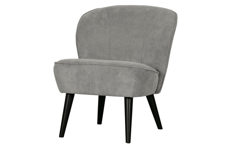 WOOOD. Woood | Fauteuil Sara rib vergrijsd groen