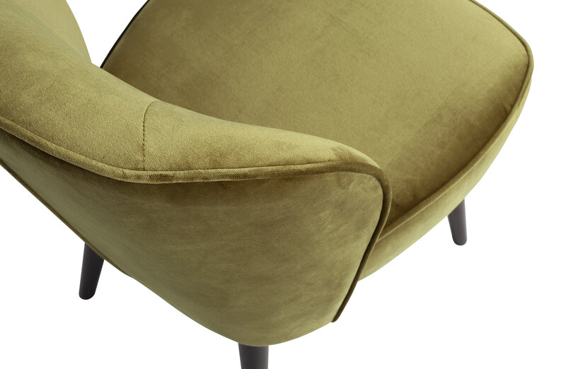 Woood Woood | Fauteuil Sara velvet army