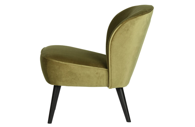 Woood Woood | Fauteuil Sara velvet army