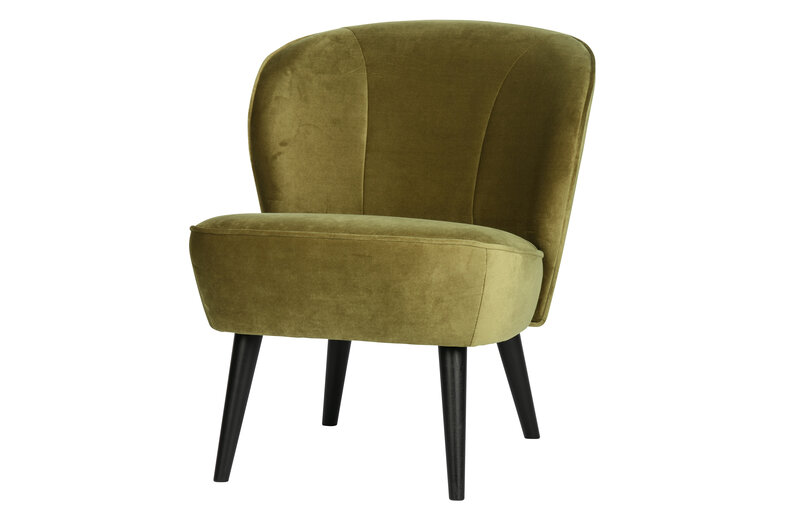 Woood Woood | Fauteuil Sara velvet army