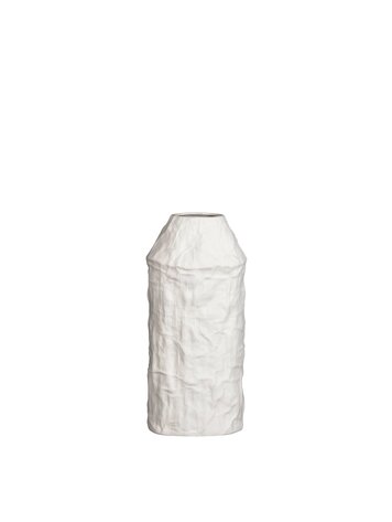 Stijl28 | Vaas Jet wit 11x8x24cm