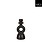 Stijl28 | Kandelaar keramiek zwart 18cm