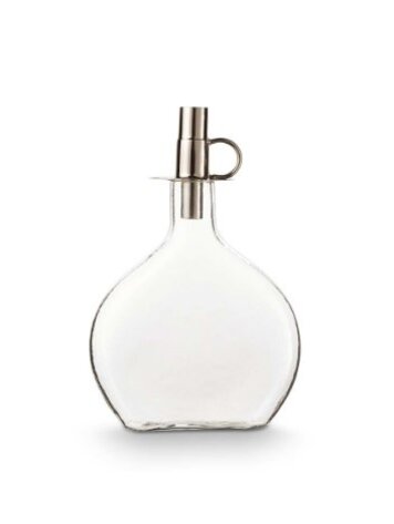 vtwonen Vtwonen | Set van 2 fles en fles kaarsenhouder zilver
