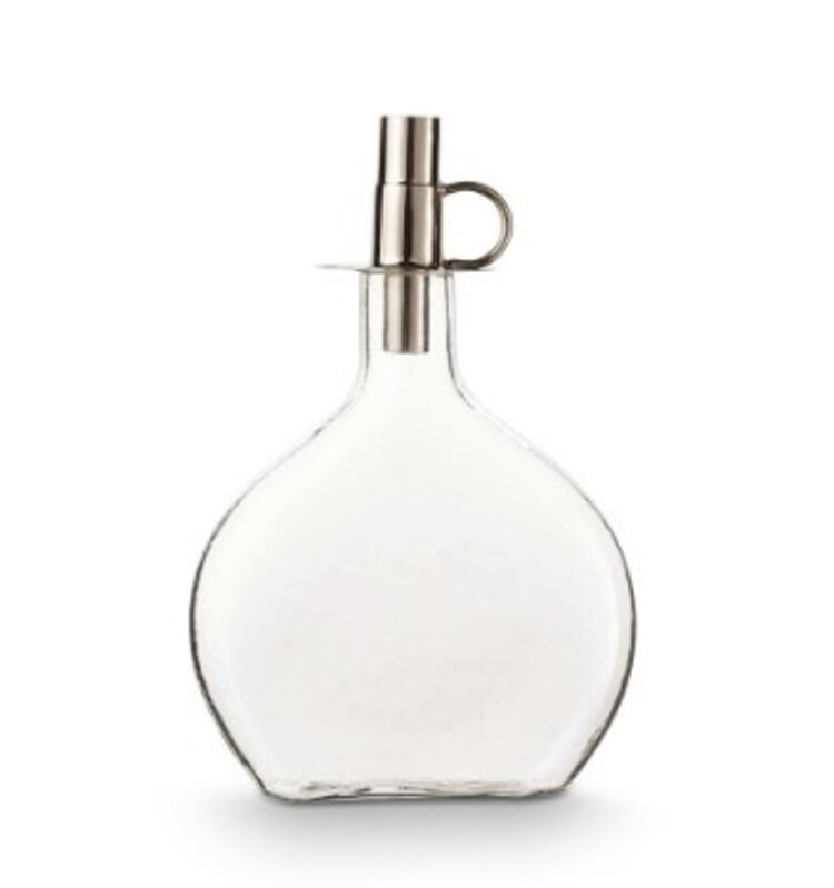 vtwonen Vtwonen | Set van 2 fles en fles kaarsenhouder zilver