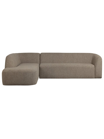 WOOOD Woood | Sloping hoekbank links lichtbruin