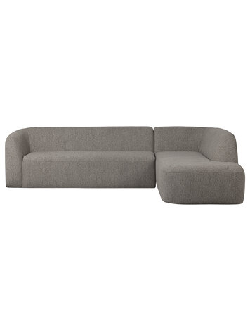 WOOOD Woood | Sloping hoekbank rechts grijs