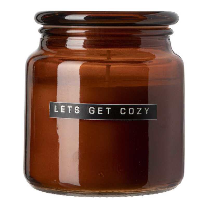 Wellmark Wellmark | Grote geurkaars cedarwood "Let's get cozy"