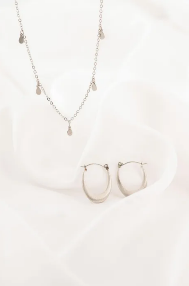 Zusss Zusss | Ketting met druppeltjes zilver